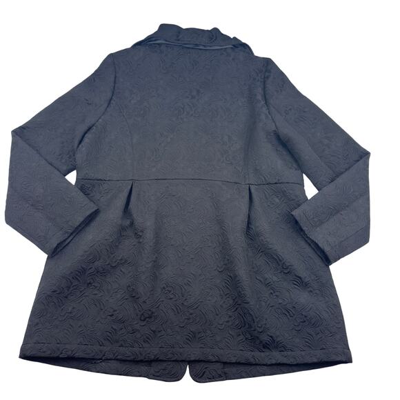 Toffee Apple Vintage Brocade Textured Retro Vibes Topcoat Jacket Women's Size XL - Picture 2 of 6